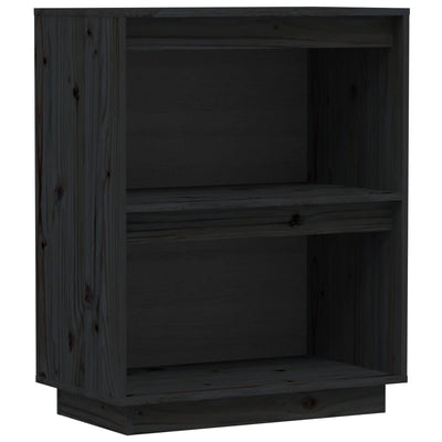 Konsolikaappi musta 60x34x75 cm täysi mänty