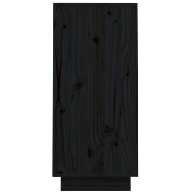 Konsolikaappi musta 60x34x75 cm täysi mänty