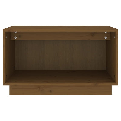 TV-taso hunajanruskea 60x35x35 cm täysi mänty