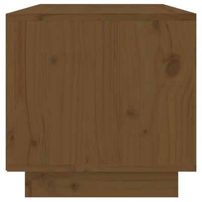 TV-taso hunajanruskea 60x35x35 cm täysi mänty