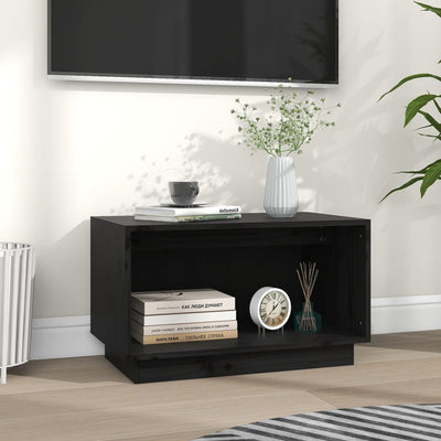 TV-taso musta 60x35x35 cm täysi mänty