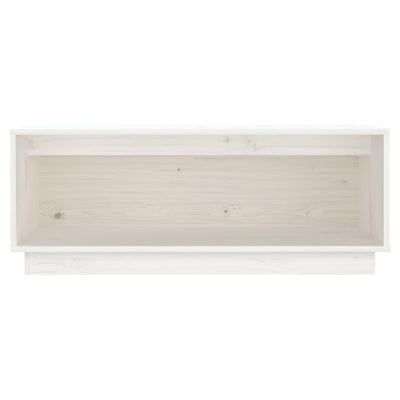 TV-taso valkoinen 90x35x35 cm täysi mänty