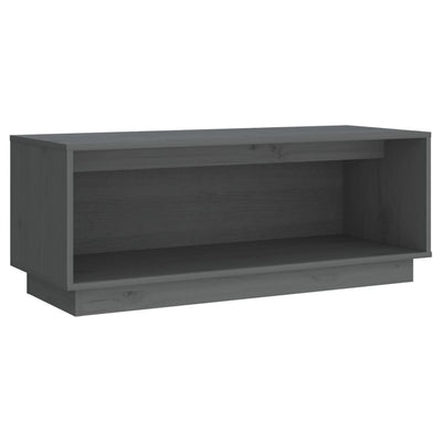 TV-taso harmaa 90x35x35 cm täysi mänty