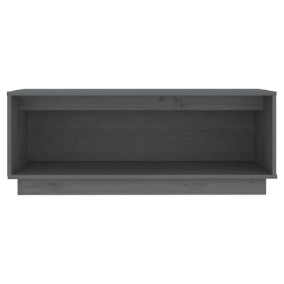 TV-taso harmaa 90x35x35 cm täysi mänty