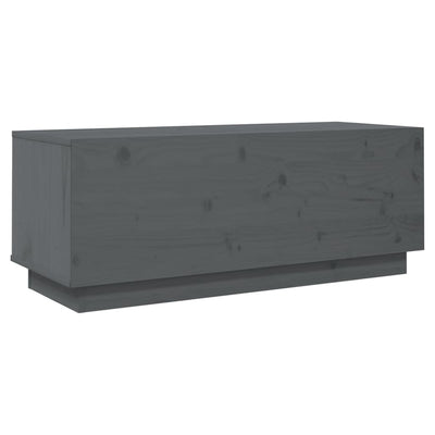 TV-taso harmaa 90x35x35 cm täysi mänty