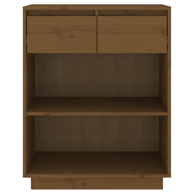 Konsolikaappi hunajanruskea 60x34x75 cm täysi mänty