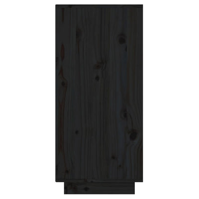 Konsolikaappi musta 60x34x75 cm täysi mänty