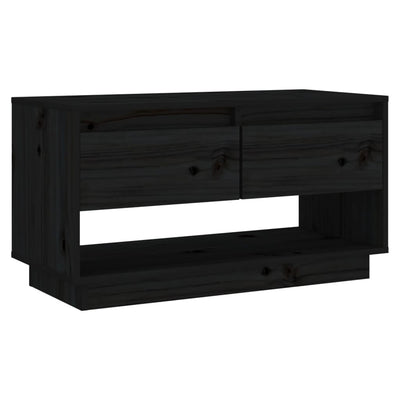 TV-taso musta 74x34x40 cm täysi mänty