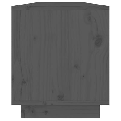 TV-taso harmaa 110,5x34x40 cm täysi mänty