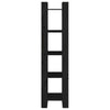 Musta kirjahylly/tilanjakaja Ferara 41x35x160cm (mänty)