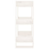 Valkoinen kirjahylly/tilanjakaja Jancu 60x35x91cm (mänty)