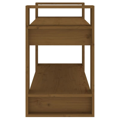 Hunajanruskea kirjahylly/tilanjakaja Jermey 80x35x56,5cm (mänty)