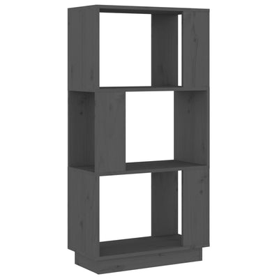 Kirjahylly/tilanjakaja harmaa 51x25x101 cm täysi mänty