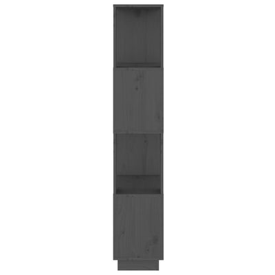 Kirjahylly/tilanjakaja harmaa 51x25x132 cm täysi mänty