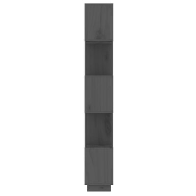 Kirjahylly/tilanjakaja harmaa 51x25x163,5 cm täysi mänty