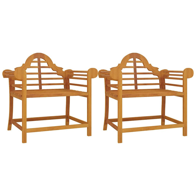 Puutarhatuolit Zechir 91x62x94cm (2 kpl, tiikki)