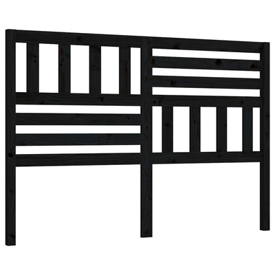 Sängynpääty musta 166x4x100 cm täysi mänty