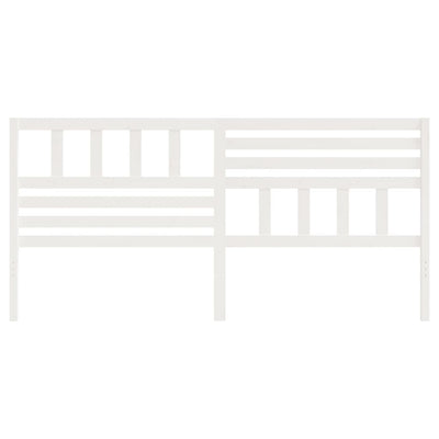 Valkoinen sängynpääty Stefea 206x4x100cm (mänty)