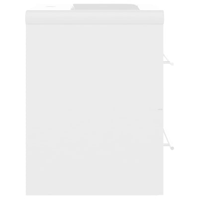 Valkoinen allaskaappi sisäänrakennetulla altaalla Aftode (lastulevy)