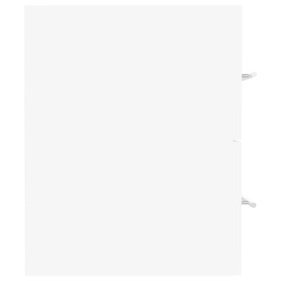 Valkoinen allaskaappi sisäänrakennetulla altaalla Aftode (lastulevy)