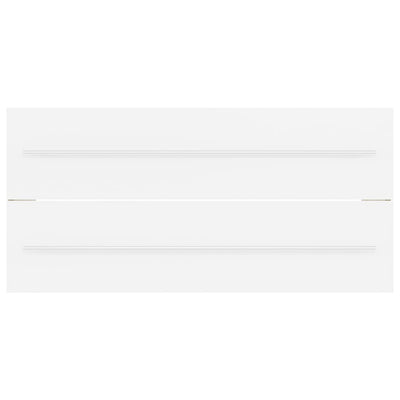 Valkoinen allaskaappi sisäänrakennetulla altaalla Aftode (lastulevy)