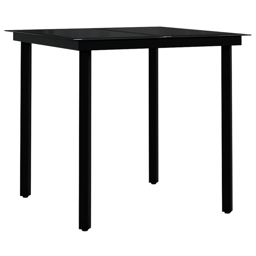 Musta puutarharuokailuryhmä Toi 3-osainen
