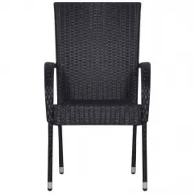 Musta puutarhan ruokailuryhmä Toi (5-osainen)