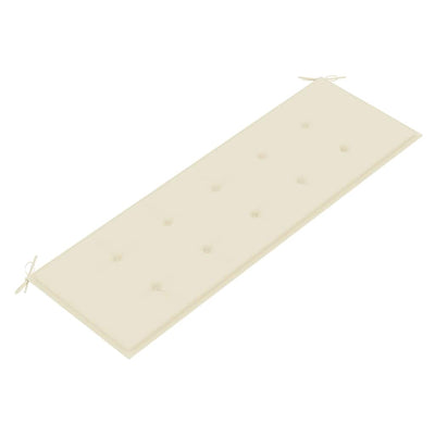 Kermanvärinen batavia-penkki Adolciza 150cm (tyyny tiikki)