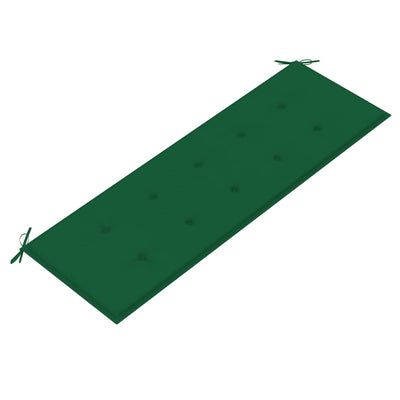 Batavia-penkki vihreä tyyny 150 cm täysi tiikki