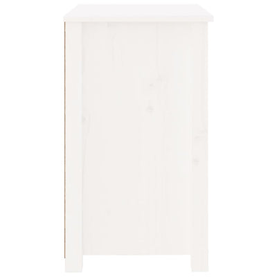 Yöpöydät 2 kpl valkoinen 50x35x61,5 cm täysi mänty