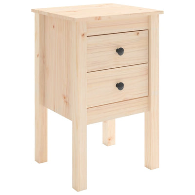 Yöpöydät 2 kpl 40x35x61,5 cm täysi mänty