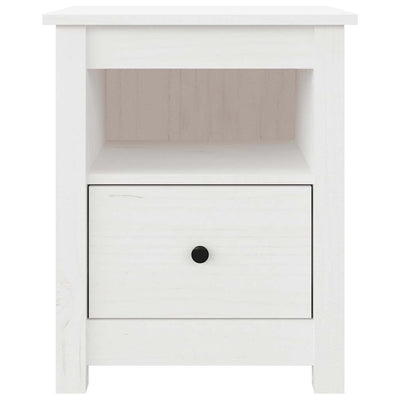 Valkoinen yöpöydät Mihancea 40x35x49cm (2 kpl mänty)