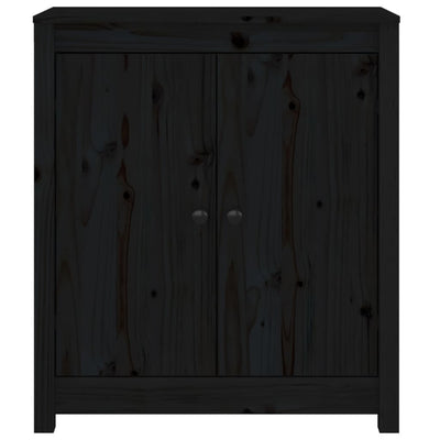 Senkki musta 70x35x80 cm täysi mänty