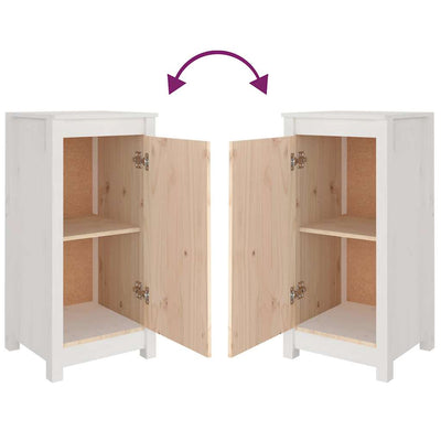 Senkki valkoinen 39x35x80 cm täysi mänty