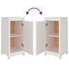 Senkit 2 kpl valkoinen 40x35x80 cm täysi mänty
