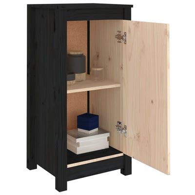 Senkit 2 kpl musta 40x35x80 cm täysi mänty