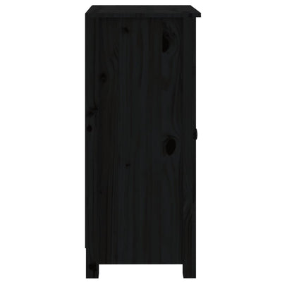 Senkit 2 kpl musta 40x35x80 cm täysi mänty