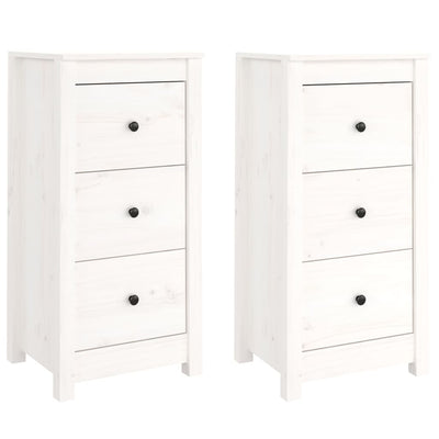 Senkit 2 kpl valkoinen 40x35x80 cm täysi mänty