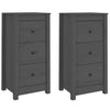 Senkit 2 kpl harmaa 40x35x80 cm täysi mänty