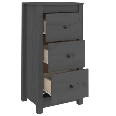 Senkit 2 kpl harmaa 40x35x80 cm täysi mänty