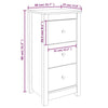 Senkit 2 kpl harmaa 40x35x80 cm täysi mänty