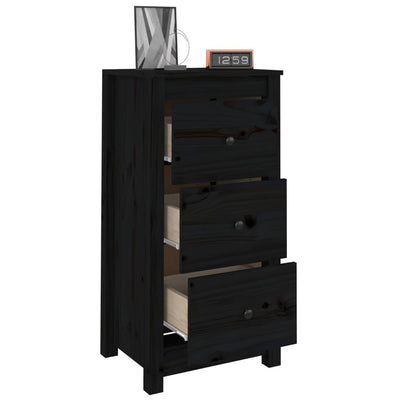 Senkit 2 kpl musta 40x35x80 cm täysi mänty