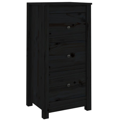Senkit 2 kpl musta 40x35x80 cm täysi mänty
