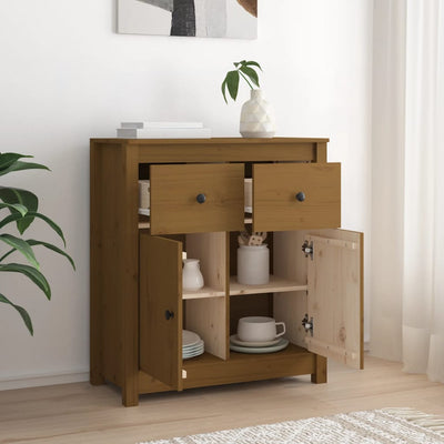 Senkki hunajanruskea 70x35x80 cm täysi mänty