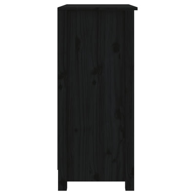Senkki musta 70x35x80 cm täysi mänty