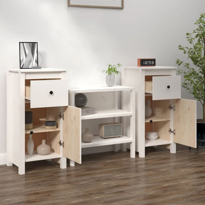 Senkit 2 kpl valkoinen 40x35x80 cm täysi mänty