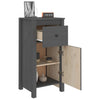 Senkit 2 kpl harmaa 40x35x80 cm täysi mänty
