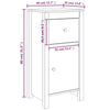 Senkit 2 kpl harmaa 40x35x80 cm täysi mänty