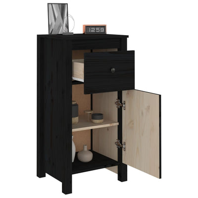 Senkit 2 kpl musta 40x35x80 cm täysi mänty