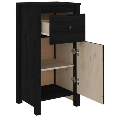 Senkit 2 kpl musta 40x35x80 cm täysi mänty